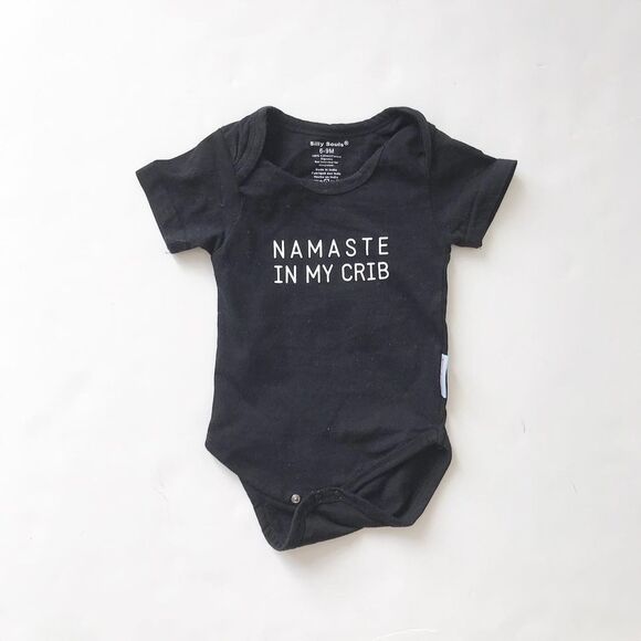 Silly Souls namaste in my crib bodysuit EUC 6-9m - Picture 1 of 4